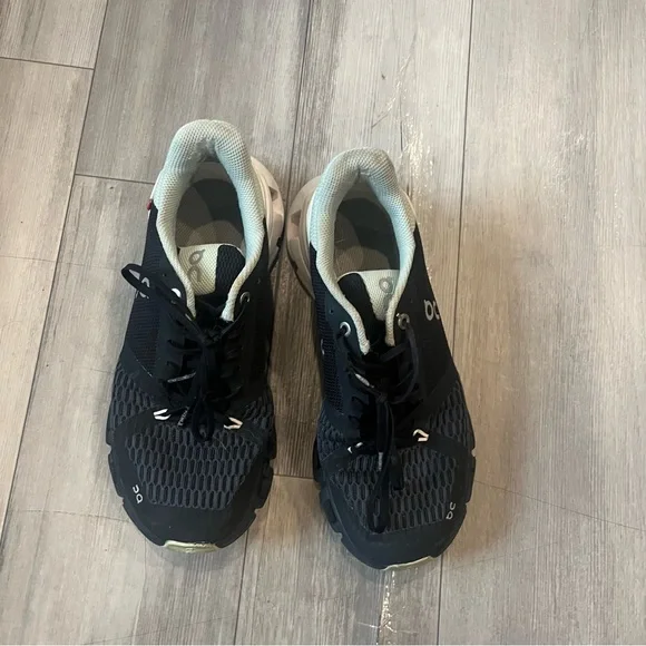 Black and White Athletic Sneakers - Picture 2 of 5